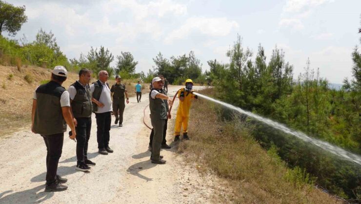 Adana’da orman yangını riskine karşı tatbikat gerçekleştirildi