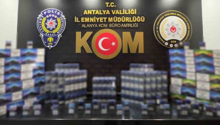 Antalya’da kaçakçılık operasyonu