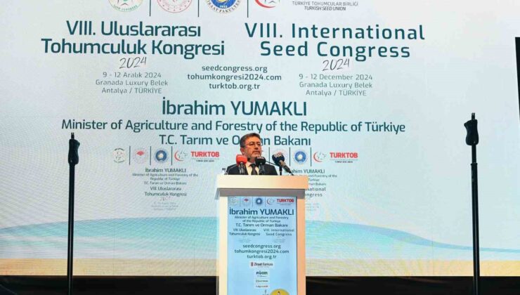 Bakan Yumaklı: “İsrail’den bir adet bile tohum almıyoruz”