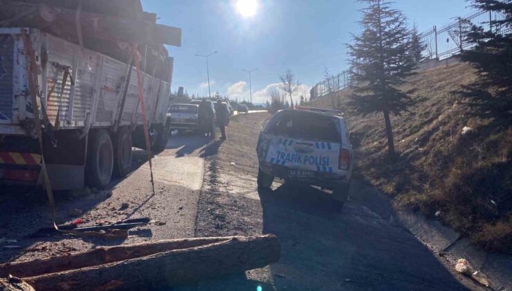 Burdur’da zincirleme kaza: 1’i polis 6 yaralı