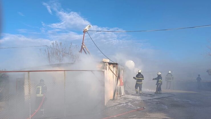 İskenderun’da tavuk çiftliğinde yangın