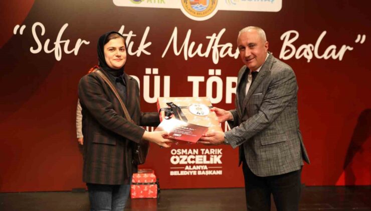 Alanya’da Sıfır Atık Mutfakta Başlar ödül töreni gerçekleşti