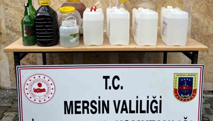 Mersin’de 85 litre sahte içki ele geçirildi